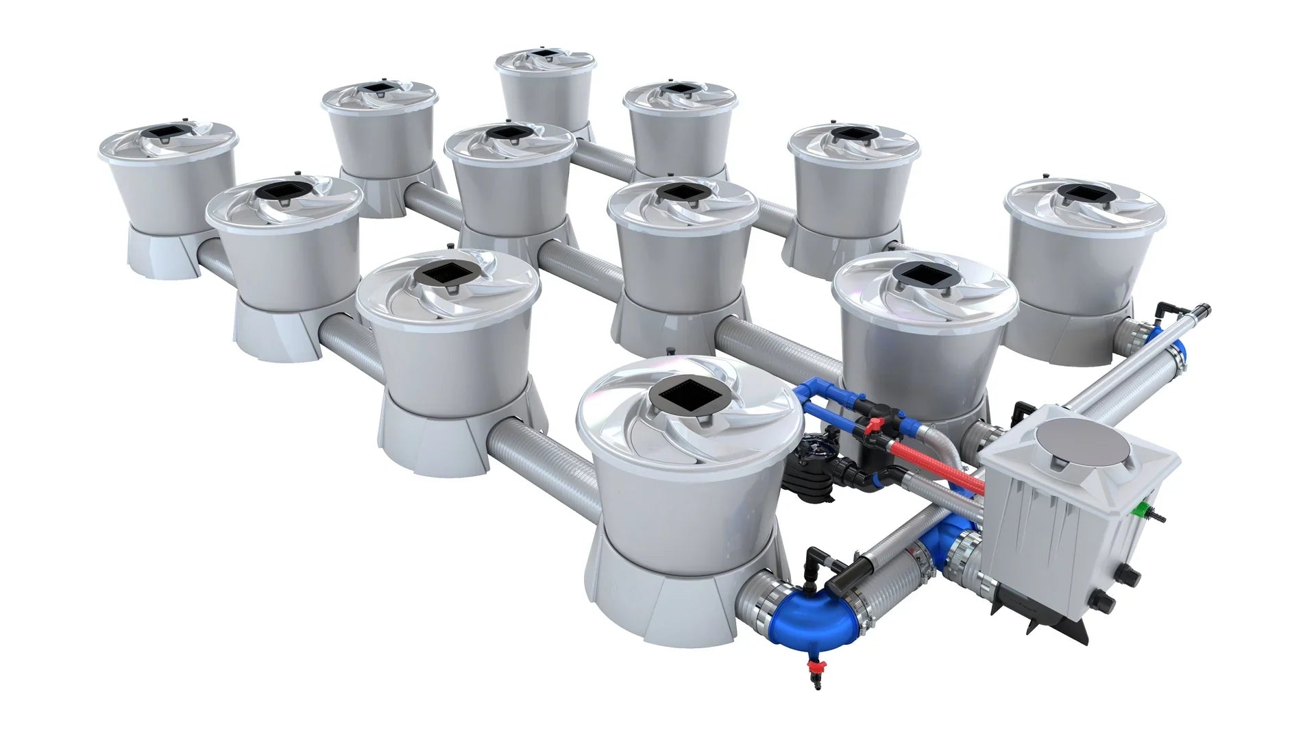 ALIEN Hydroponics V-SYSTEM 12 Pot 3 Row Kit | The American Gringo