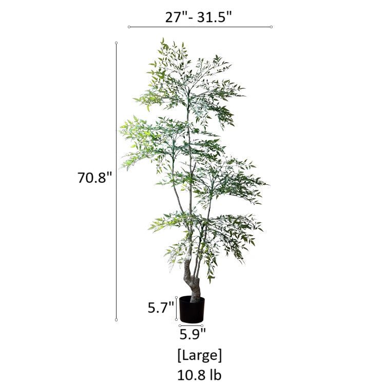 Gringo Tree Lifelike Nandina Indoor Tree | The American Gringo