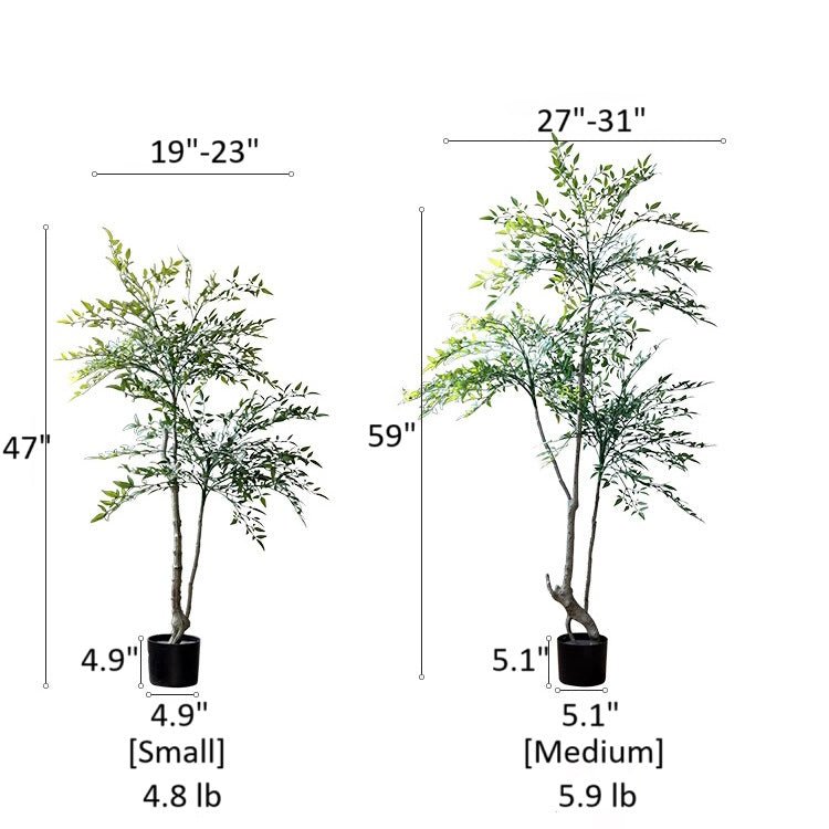 Gringo Tree Lifelike Nandina Indoor Tree | The American Gringo