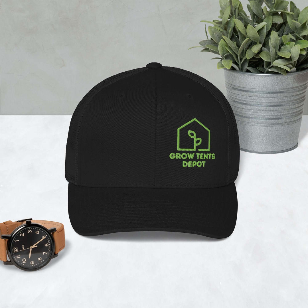 grow tents depot Trucker Cap Merchandise <b><big>FARBE</b></big>:WEISSGRÜN (+490 €) New FITZ day for Grade B - Up to 30Mins and a removable waterproof