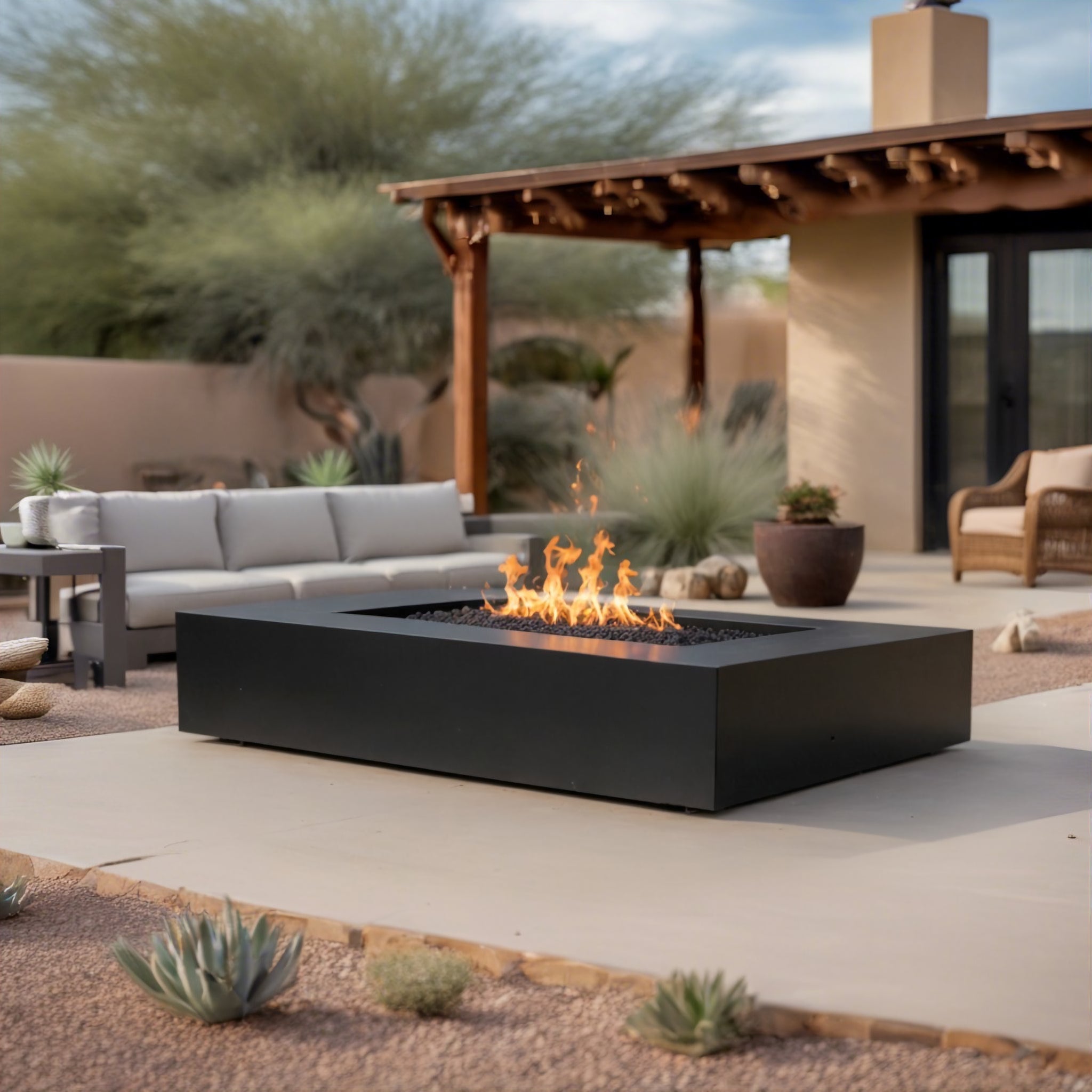 Rectangular Steel Fire Pit - FREE SHIPPING! | The American Gringo